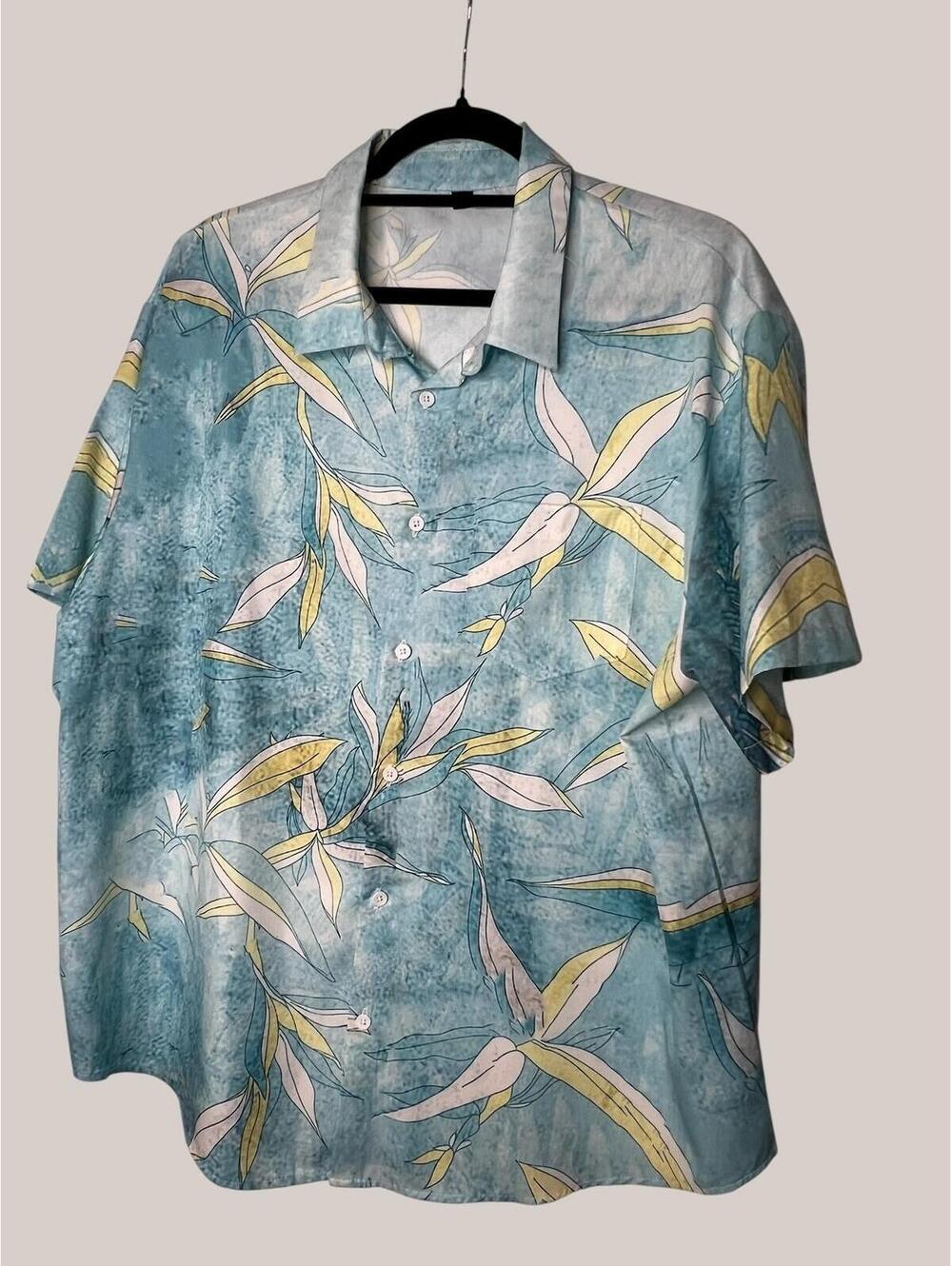 Hawaiian Button Up Shirt Mens Size 2xl